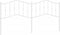 vidaXL - Hoofdbord - 200 - cm - metaal - wit