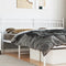 vidaXL - Hoofdbord - 200 - cm - metaal - wit