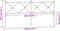 vidaXL - Hoofdbord - 200 - cm - metaal - wit
