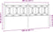 vidaXL - Hoofdbord - 200 - cm - metaal - wit