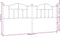 vidaXL - Hoofdbord - 200 - cm - metaal - wit