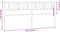 vidaXL - Hoofdbord - 200 - cm - metaal - wit