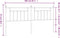 vidaXL - Hoofdbord - 200 - cm - metaal - wit