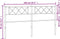 vidaXL - Hoofdbord - 200 - cm - metaal - wit