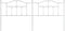 vidaXL - Hoofdbord - 200 - cm - metaal - wit