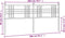 vidaXL - Hoofdbord - 200 - cm - metaal - wit