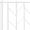 vidaXL - Hoofdbord - 200 - cm - metaal - wit