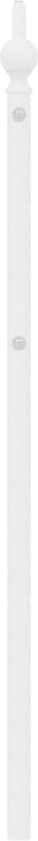 vidaXL - Hoofdbord - 200 - cm - metaal - wit