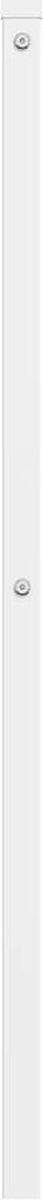 vidaXL - Hoofdbord - 200 - cm - metaal - wit