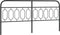 vidaXL - Hoofdbord - 200 - cm - metaal - zwart