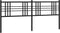 vidaXL - Hoofdbord - 200 - cm - metaal - zwart