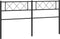 vidaXL - Hoofdbord - 200 - cm - metaal - zwart