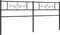 vidaXL - Hoofdbord - 200 - cm - metaal - zwart