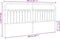 vidaXL - Hoofdbord - 200 - cm - metaal - zwart