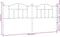 vidaXL - Hoofdbord - 200 - cm - metaal - zwart