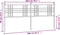 vidaXL - Hoofdbord - 200 - cm - metaal - zwart