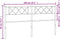 vidaXL - Hoofdbord - 200 - cm - metaal - zwart