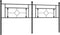 vidaXL - Hoofdbord - 200 - cm - metaal - zwart