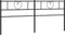 vidaXL - Hoofdbord - 200 - cm - metaal - zwart
