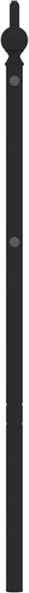 vidaXL - Hoofdbord - 200 - cm - metaal - zwart