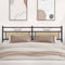 vidaXL - Hoofdbord - 200 - cm - spaanplaat - sonoma - eikenkleurig - hout - en - staal