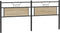 vidaXL - Hoofdbord - 200 - cm - spaanplaat - sonoma - eikenkleurig - hout - en - staal