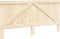 vidaXL - Hoofdbord - 200x104 - cm - massief - grenenhout