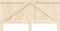 vidaXL - Hoofdbord - 200x104 - cm - massief - grenenhout