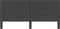 vidaXL - Hoofdbord - 200x200 - cm - getuft - stof - donkergrijs