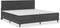 vidaXL - Hoofdbord - 200x200 - cm - getuft - stof - donkergrijs