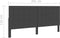 vidaXL - Hoofdbord - 200x200 - cm - getuft - stof - donkergrijs
