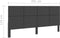 vidaXL - Hoofdbord - 200x200 - cm - stof - donkergrijs