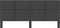 vidaXL - Hoofdbord - 200x200 - cm - stof - donkergrijs