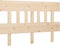 vidaXL - Hoofdbord - 203,5x3x81 - cm - massief - grenenhout