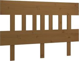 vidaXL - Hoofdbord - 203,5x3x81 - cm - massief - grenenhout - honingbruin