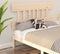vidaXL - Hoofdbord - 203,5x3x81 - cm - massief - grenenhout