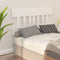 vidaXL - Hoofdbord - 203,5x3x81 - cm - massief - grenenhout - wit