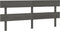 vidaXL - Hoofdbord - 204x3x81 - cm - massief - grenenhout - grijs