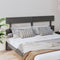 vidaXL - Hoofdbord - 204x3x81 - cm - massief - grenenhout - grijs