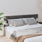 vidaXL - Hoofdbord - 204x3x81 - cm - massief - grenenhout - grijs