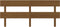 vidaXL - Hoofdbord - 204x3x81 - cm - massief - grenenhout - honingbruin