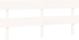 vidaXL - Hoofdbord - 204x3x81 - cm - massief - grenenhout - wit