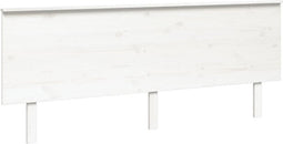 vidaXL - Hoofdbord - 204x6x82,5 - cm - massief - grenenhout - wit