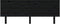 vidaXL - Hoofdbord - 204x6x82,5 - cm - massief - grenenhout - zwart