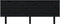 vidaXL - Hoofdbord - 204x6x82,5 - cm - massief - grenenhout - zwart