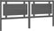 vidaXL - Hoofdbord - 205,5x4x100 - cm - massief - grenenhout - grijs