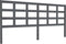 vidaXL - Hoofdbord - 205,5x4x100 - cm - massief - grenenhout - grijs