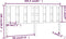 vidaXL - Hoofdbord - 205,5x4x100 - cm - massief - grenenhout - grijs