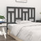 vidaXL - Hoofdbord - 205,5x4x100 - cm - massief - grenenhout - grijs