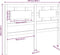 vidaXL - Hoofdbord - 205,5x4x100 - cm - massief - grenenhout - grijs